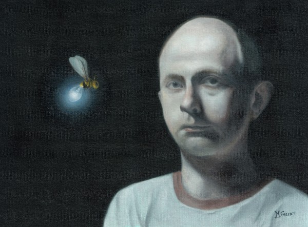 Self Portrait With Electric Wasp by Mark Sheeky