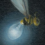 Detail from Self Portrait With Electric Wasp by Mark Sheeky