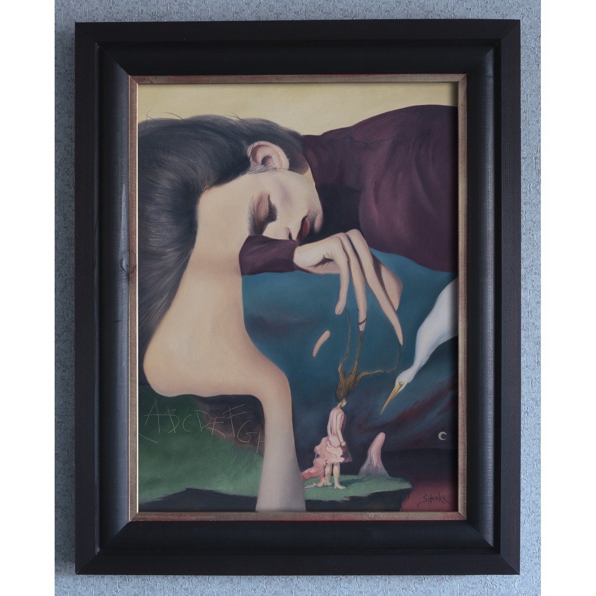 She Was Always Asleep At School by Mark Sheeky