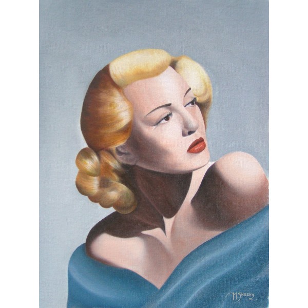 Portrait of Lana Turner by Mark Sheeky