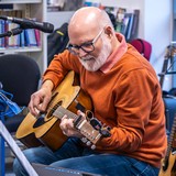 Detail from Crewe Library Winter Party by Mark Sheeky